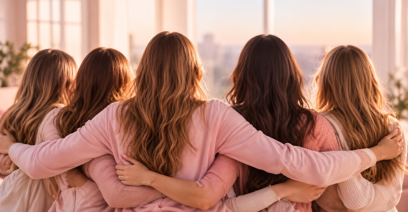 Mujeres reunidas compartiendo y apoyándose